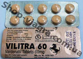 Препарат варденафила - вилитра 60 мг